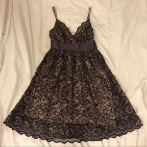 Necessary Objects Purple Lace Dress - Medium